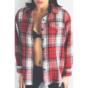 Vintage 1970s Plaid Flannel